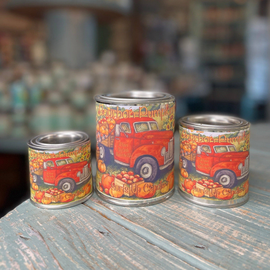 Bourbon Pumpkin Paint Can Candle - Vintage Collection