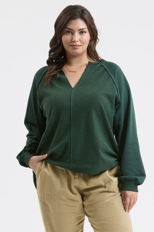 Gorgeous In Green | Relaxed Knit Top