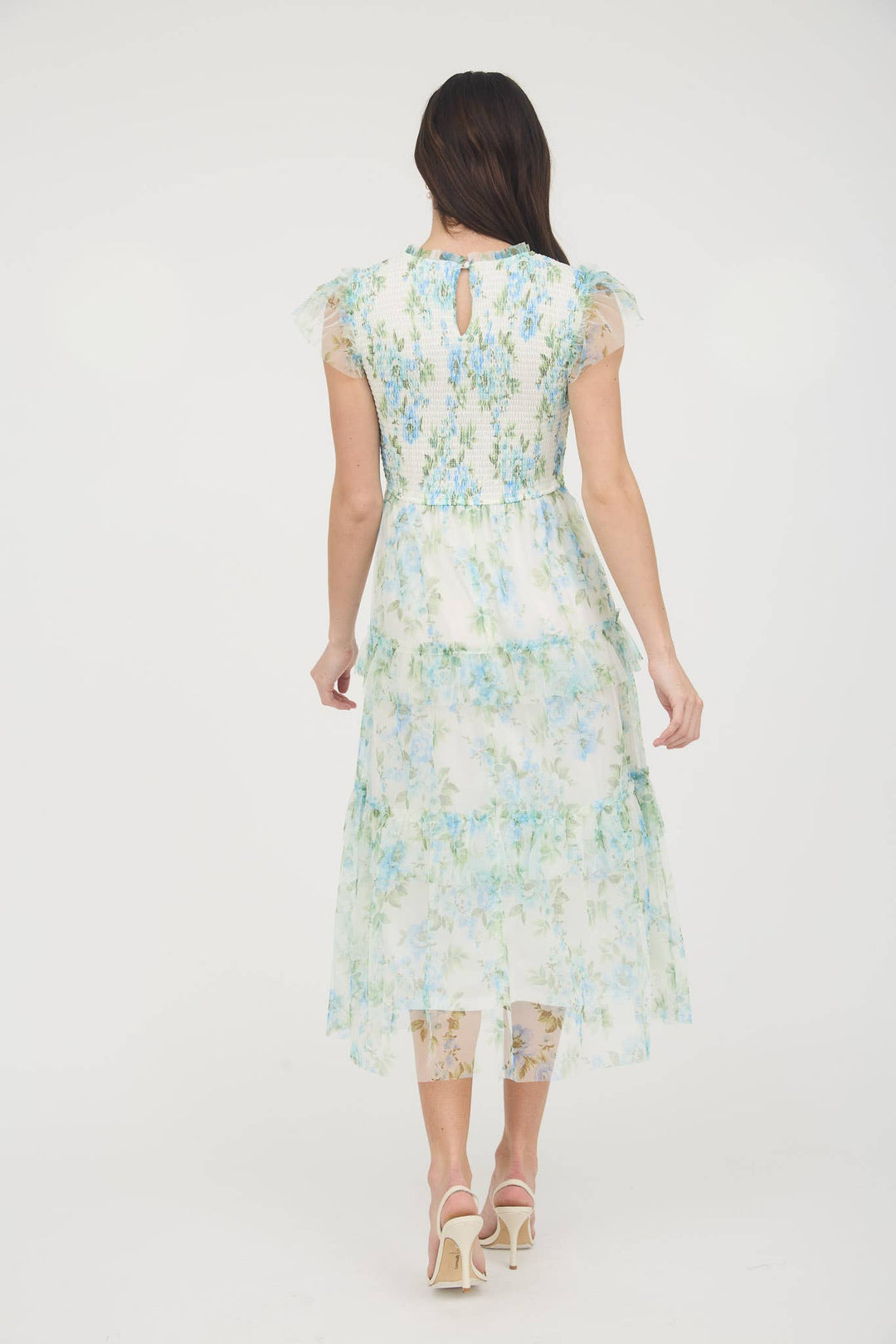 Floral Smocked Ruffle Tiered Maxi Dress