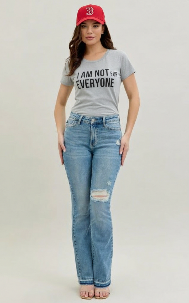 Judy Blue Mid Rise Released Hem
