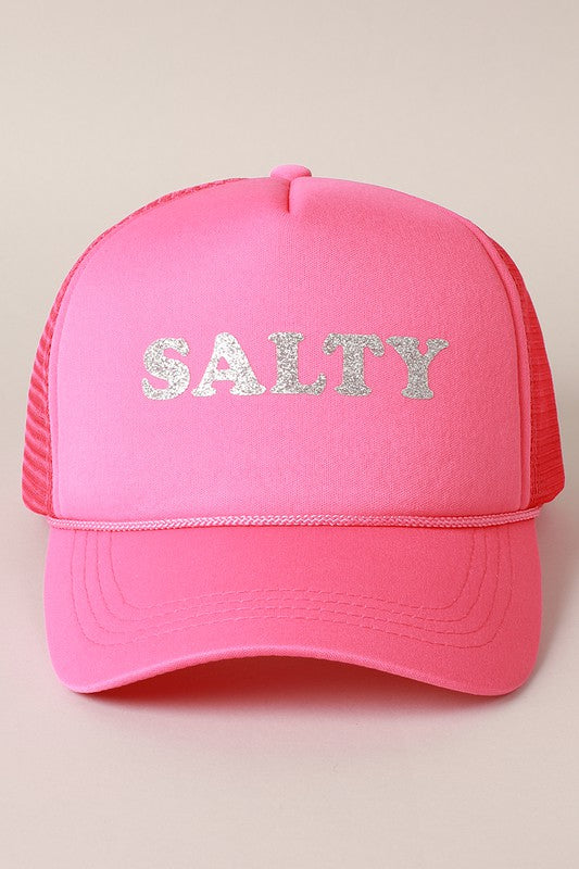 Glitter SALTY Printed Foam Trucker Hat