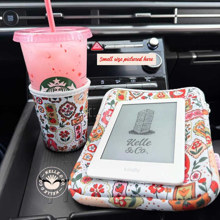 Coquette Cottage Geese reusable Coffee Sleeve | Cup sleeve