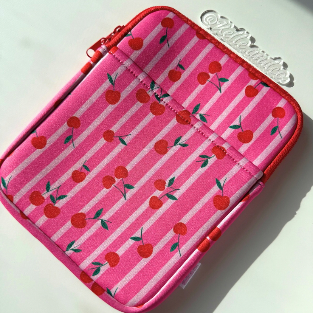 Cherry Kindle sleeve | Book & Kindle Sleeve Pouch for reader