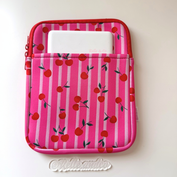 Cherry Kindle sleeve | Book & Kindle Sleeve Pouch for reader