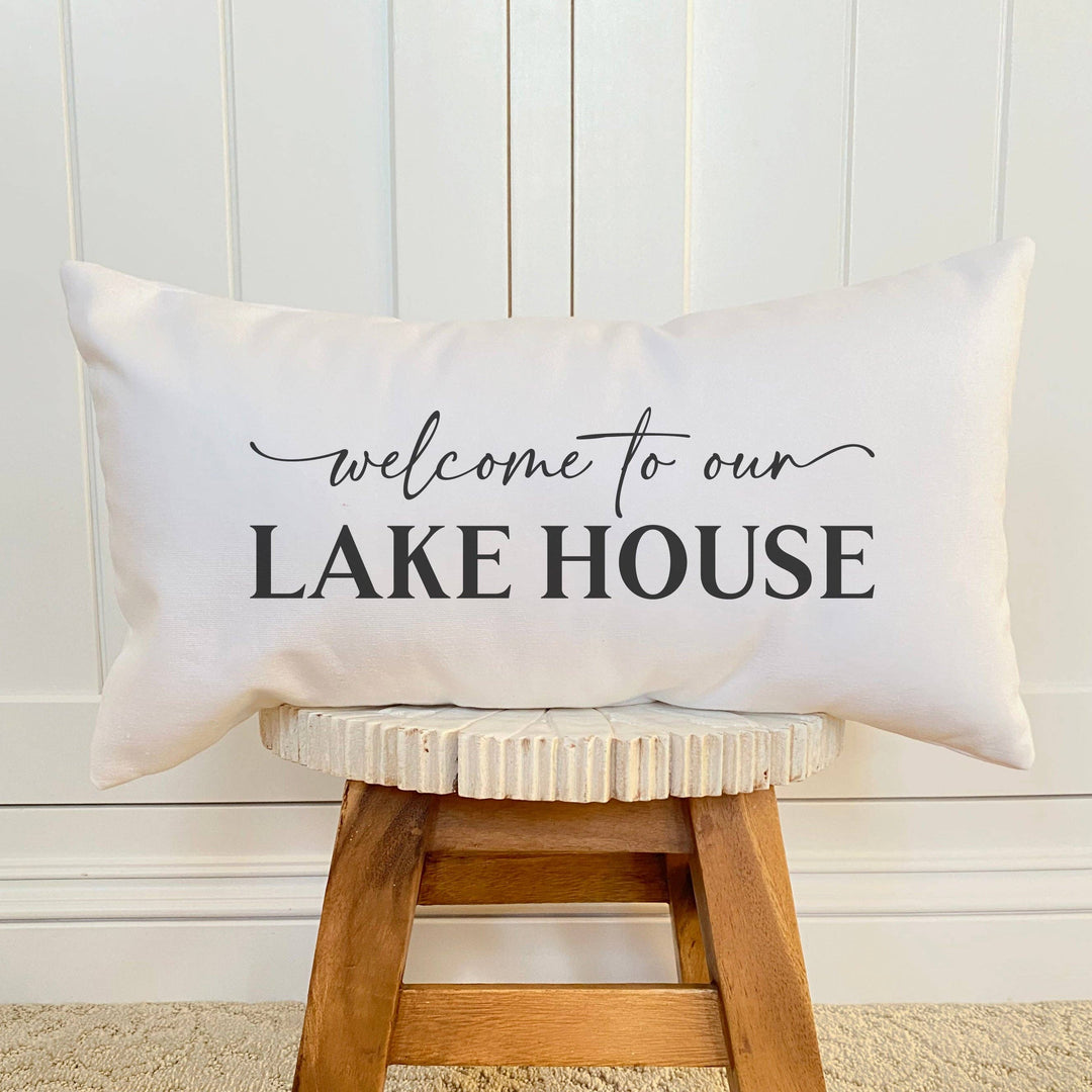 Welcome to our Lakehouse - 10 X 18 Rectangular Canvas Pillow