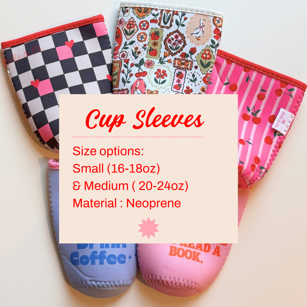 Coquette Cottage Geese reusable Coffee Sleeve | Cup sleeve