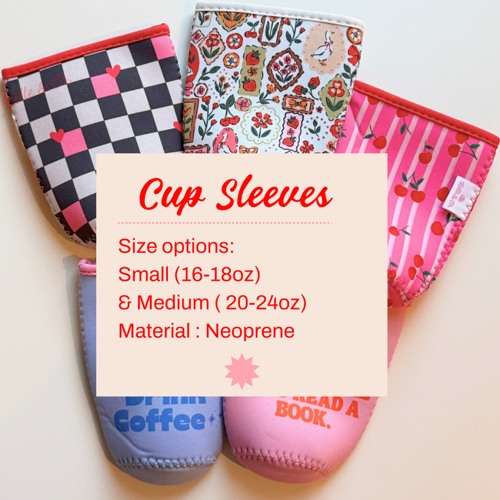 Coquette Cottage Geese reusable Coffee Sleeve | Cup sleeve