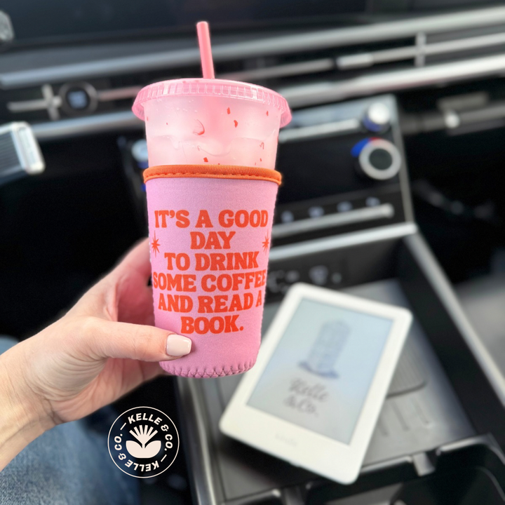 Read books drink Coffee Sleeve | Reuseable Cup sleeve coffee