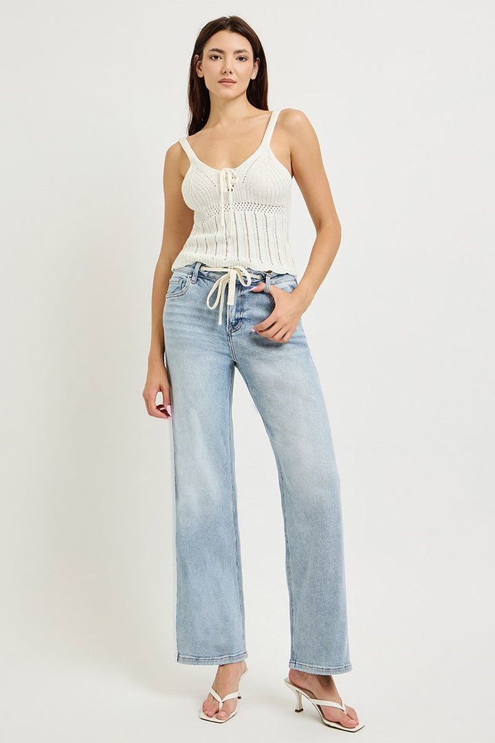 Slouchy Baggy Jeans with Waistband by Risen