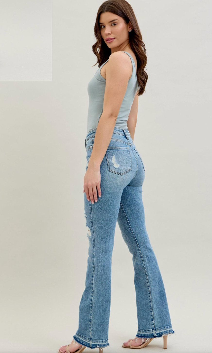 Judy Blue Mid Rise Released Hem