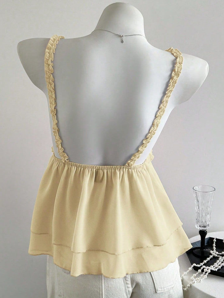She Wild Lace Detail Layered Cami