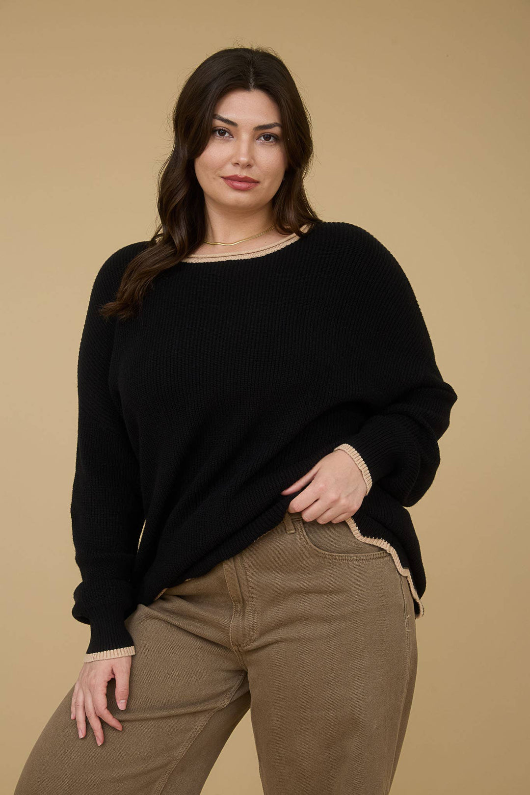 Scallop Trim Sweater