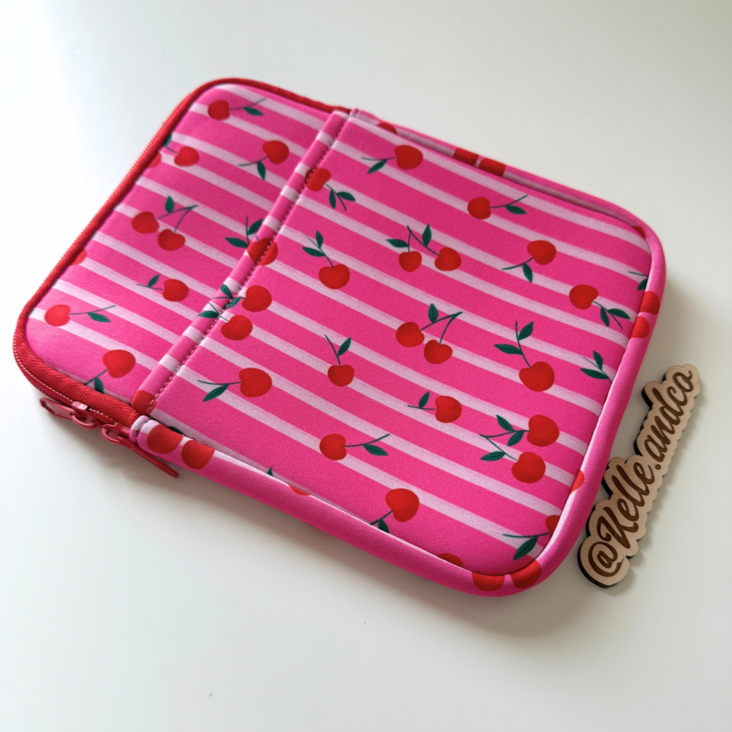 Cherry Kindle sleeve | Book & Kindle Sleeve Pouch for reader