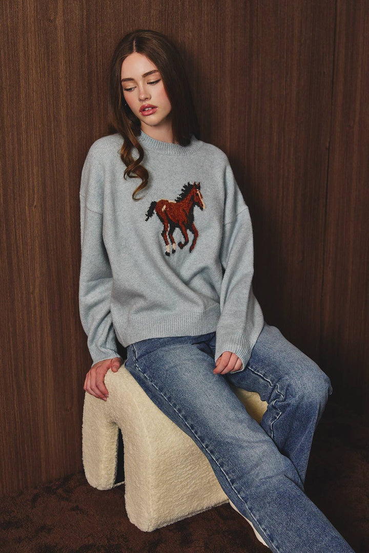 Running Wild Horse Sweater
