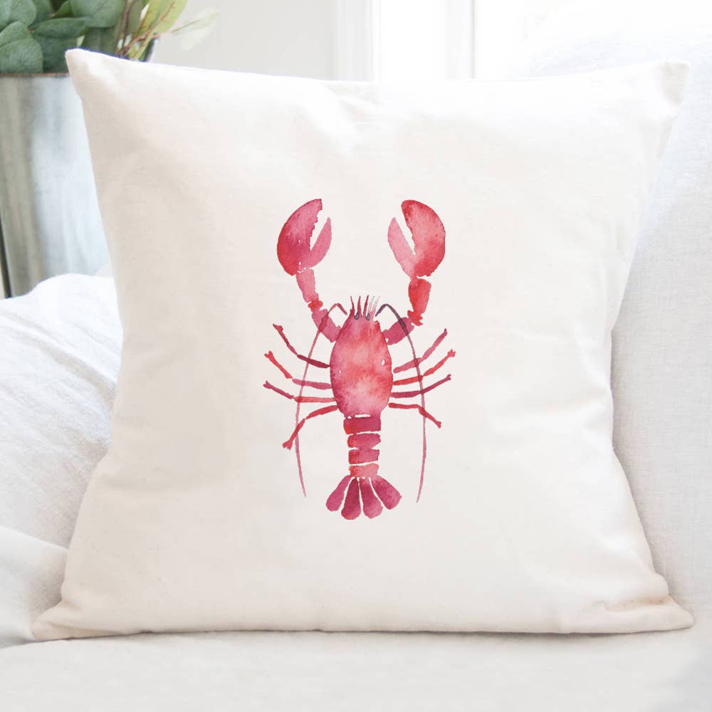 Lobster - 18 X 18  Customizable Square Canvas Pillow