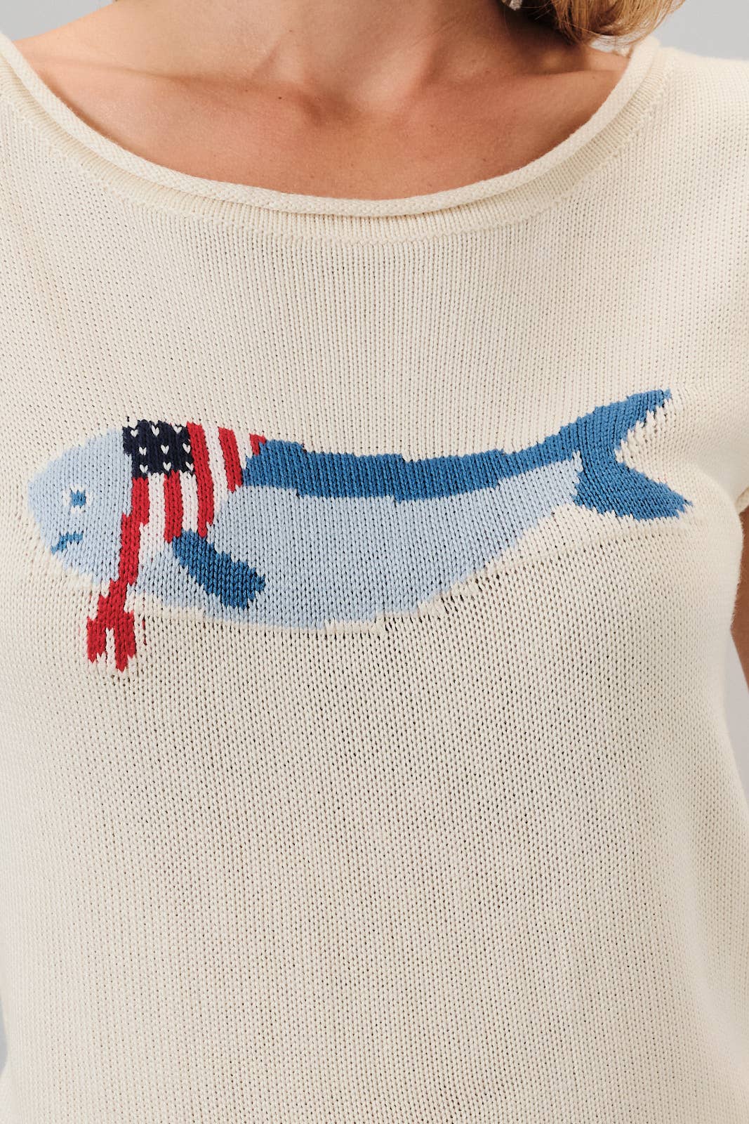 Red White &amp; Whale Sweater 🌊🇺🇸