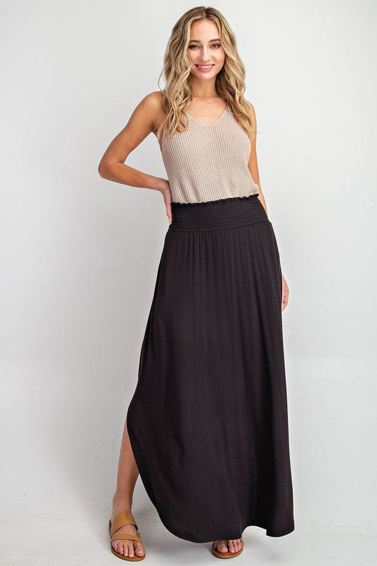 Black Maxi skirt with pockets