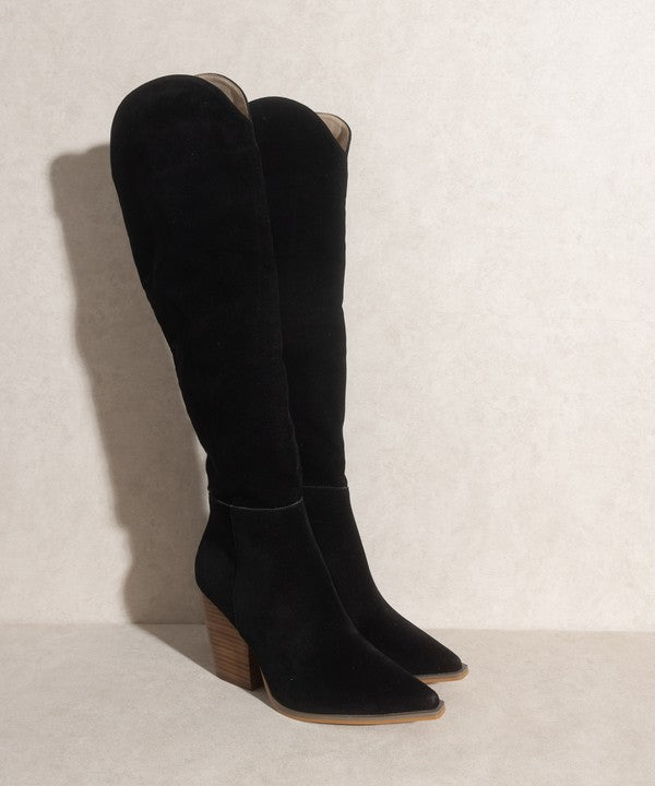 The Clara Knee High Western Boots