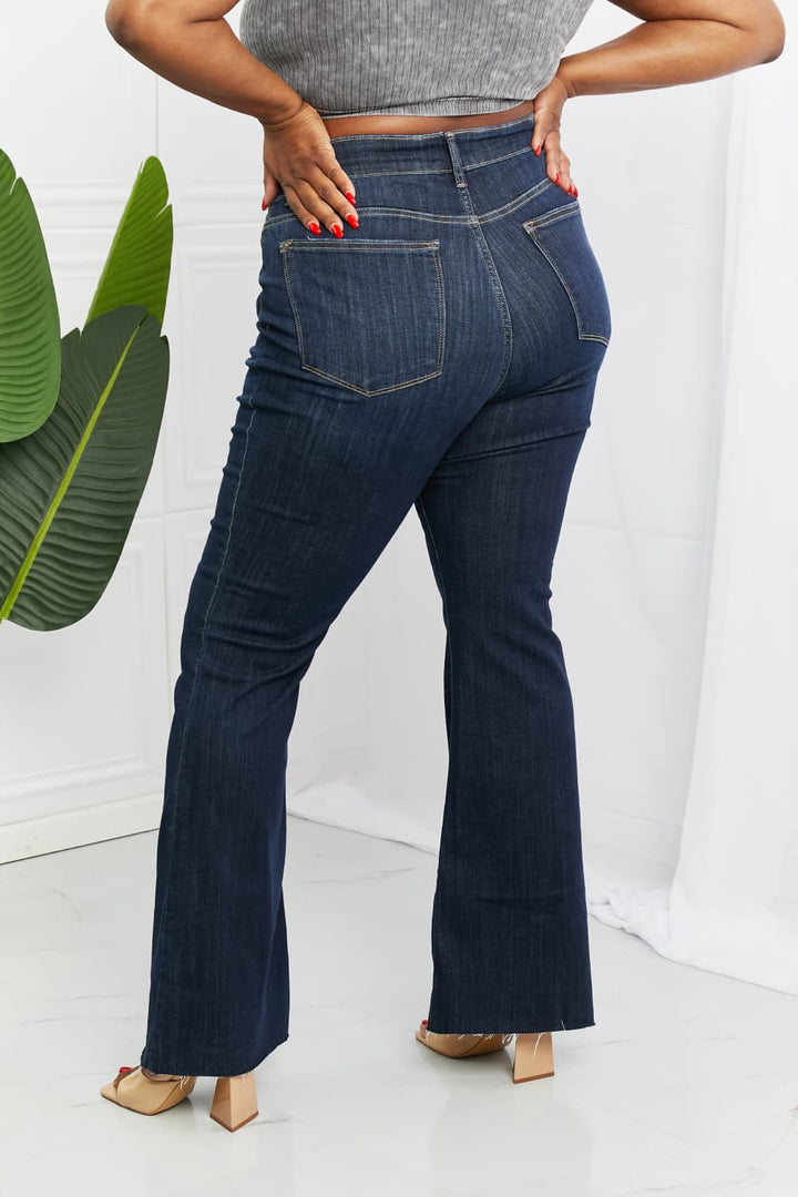 Judy Blue Tiffany Mid Rise Flare Jeans