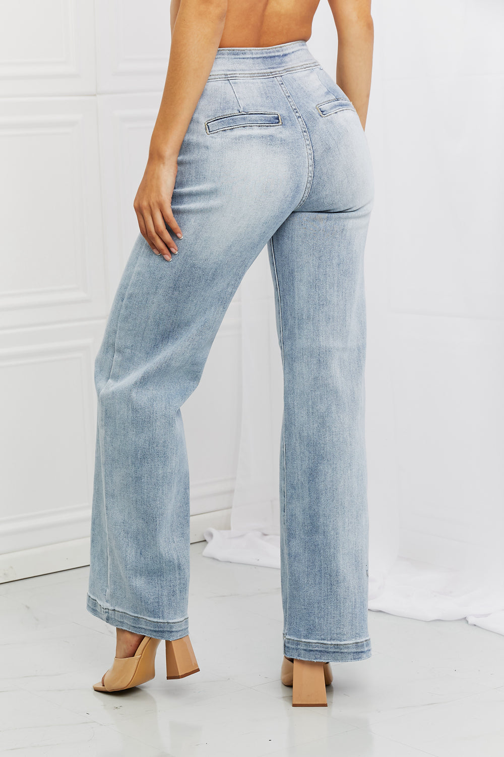 Luisa Wide Flare Jeans by Risen