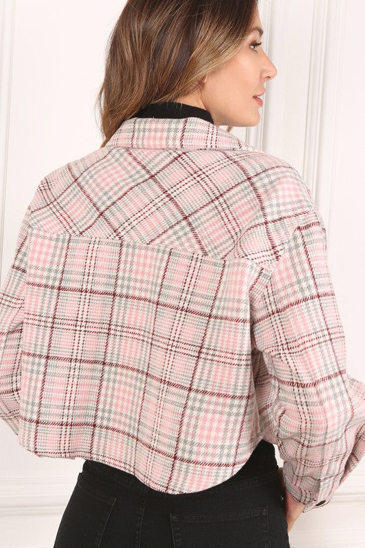 Mad for Plaid Crop Jacket